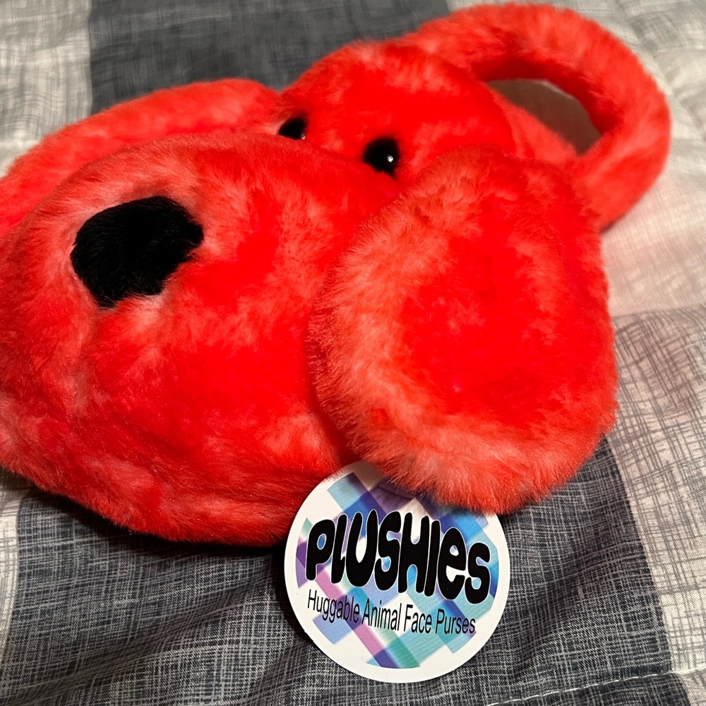 Red Plush Dog Toy Purse - Picture 2 of 4